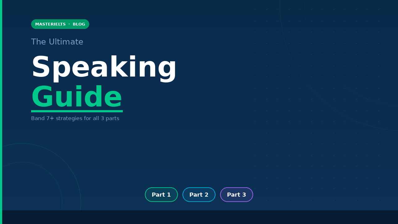 The Ultimate IELTS Speaking Guide 2026