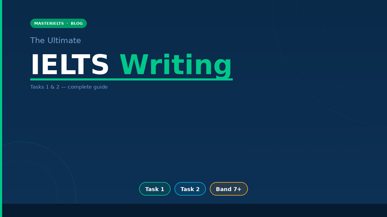 The Ultimate IELTS Writing Guide: Tasks 1 & 2