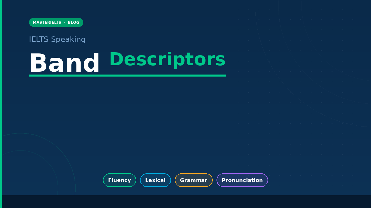 IELTS Speaking Band Descriptors: What Examiners Look For